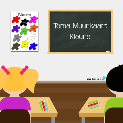 Picture of Tema Muurkaart {Kleure}