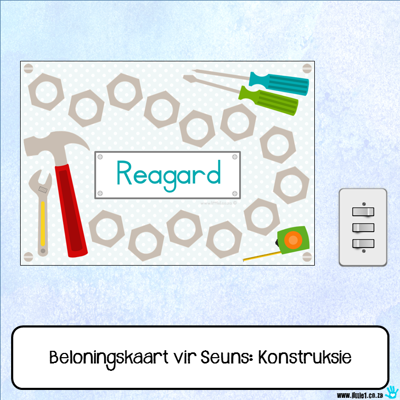 Picture of Beloningskaart vir Seuns / Konstruksie