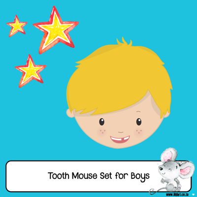 Picture of Tooth Mouse Letter Set for Boys