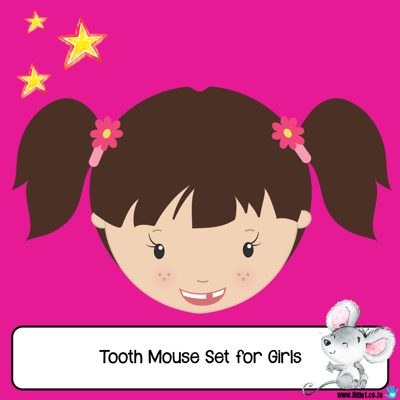 Picture of Tooth Mouse Letter Set for Girls