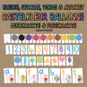 Picture of Flashcards & Wall Charts {Numbers 1-10} - Pastel Coloured Balloons