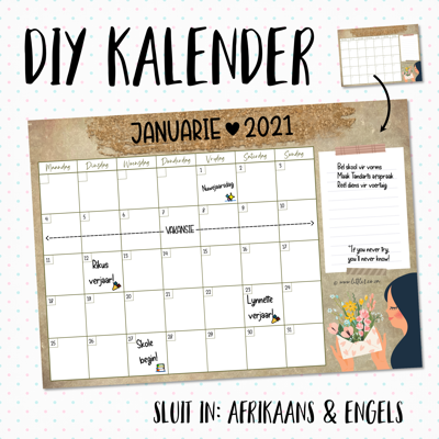 Picture of DIY Kalender / DIY Calendar